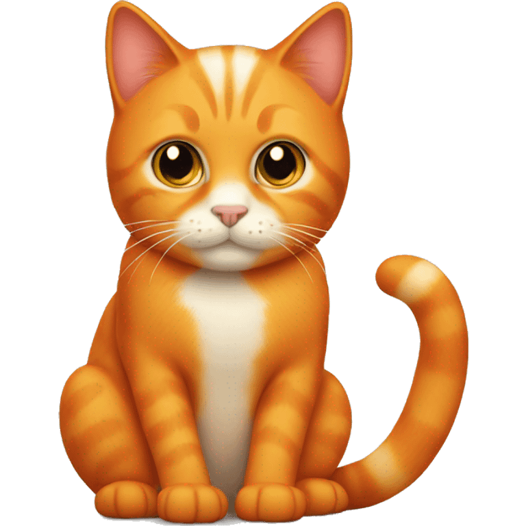 Orange cat with marmalade emoji