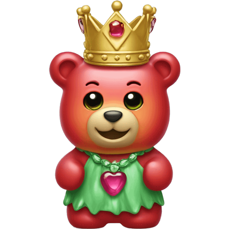 Gummy bear wearing a crown emoji