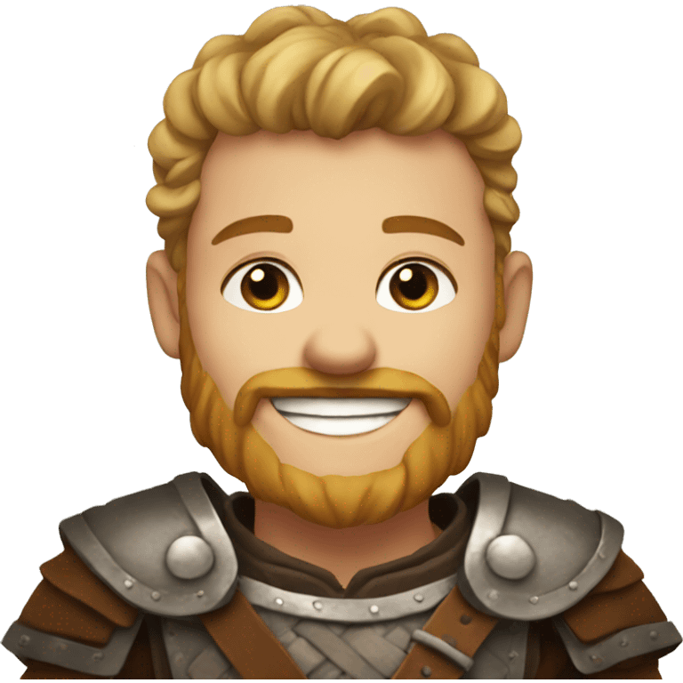 young viking smiling emoji