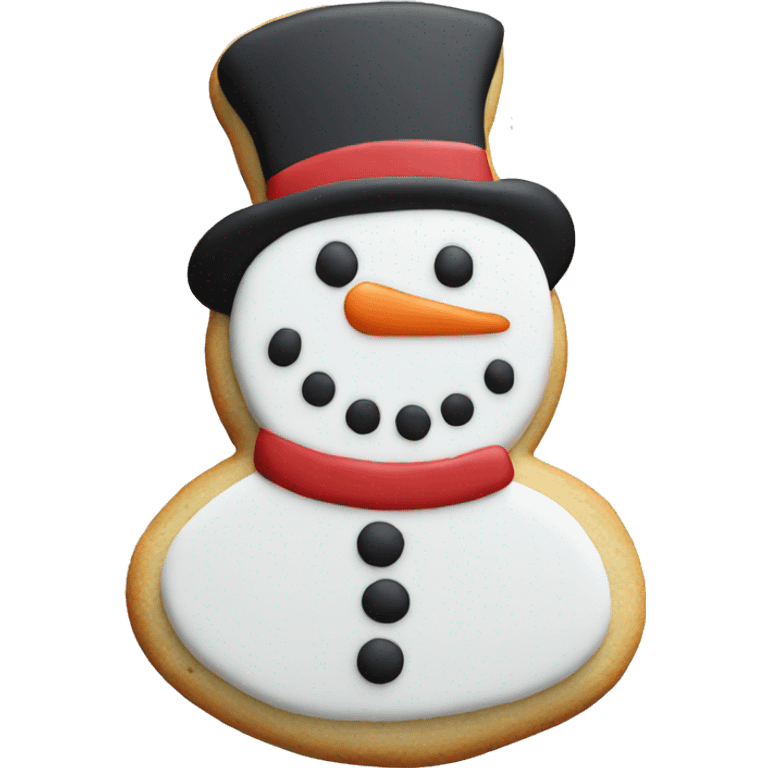 Snowman Christmas Cookie emoji