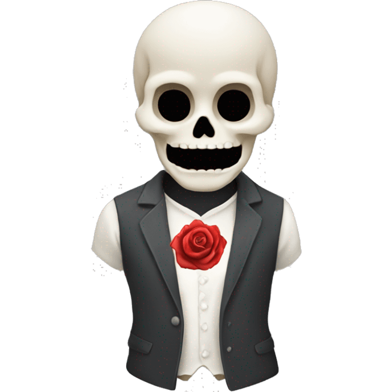 Calavera tirando un beso  emoji