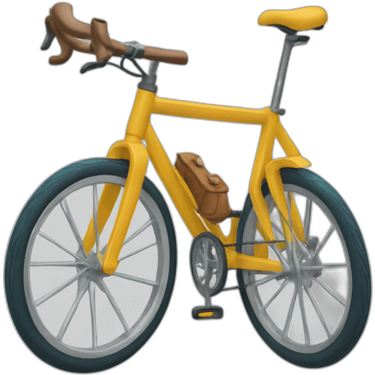 Bicicleta cuatro personas colores emoji