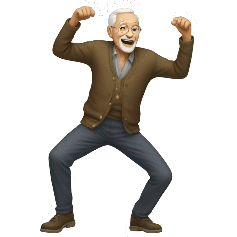 old man dancing emoji