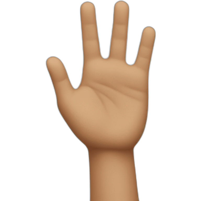 hand wave emoji