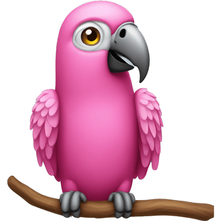 Pink parrot emoji