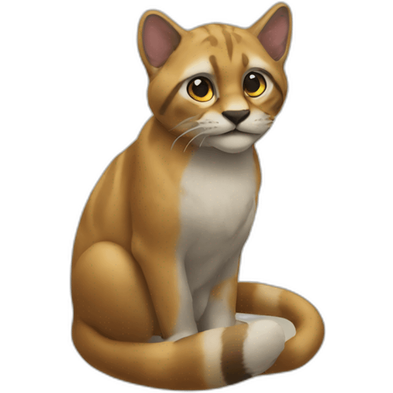 Chat sauvage emoji