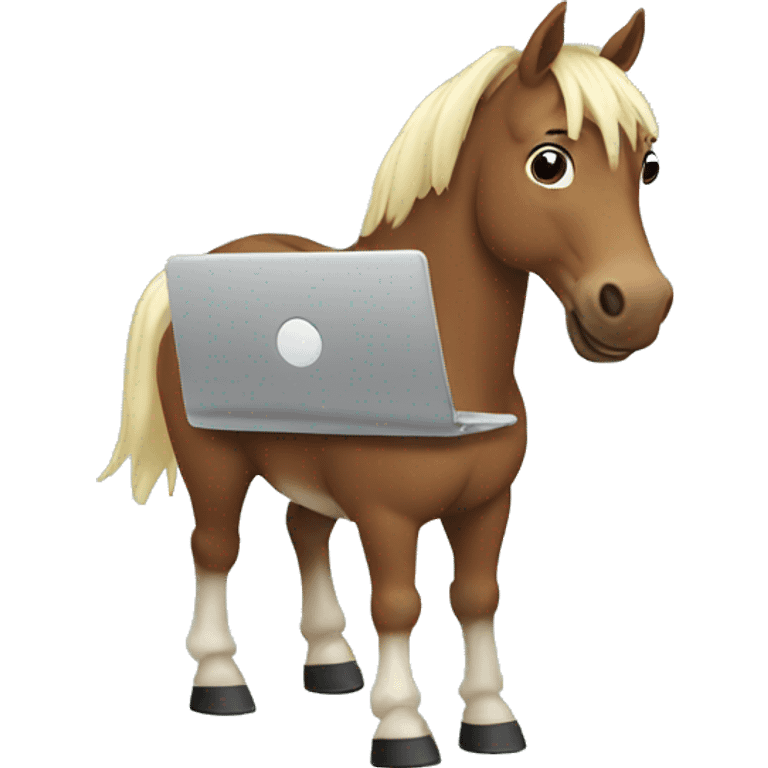 horse with a laptop emoji