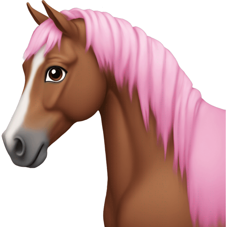 horse pink emoji