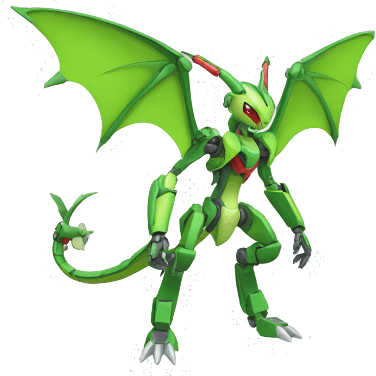 Mechanical Flygon-dragon-Medabot-Mecha full body emoji