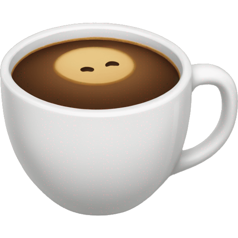 Una taza grande con café  emoji