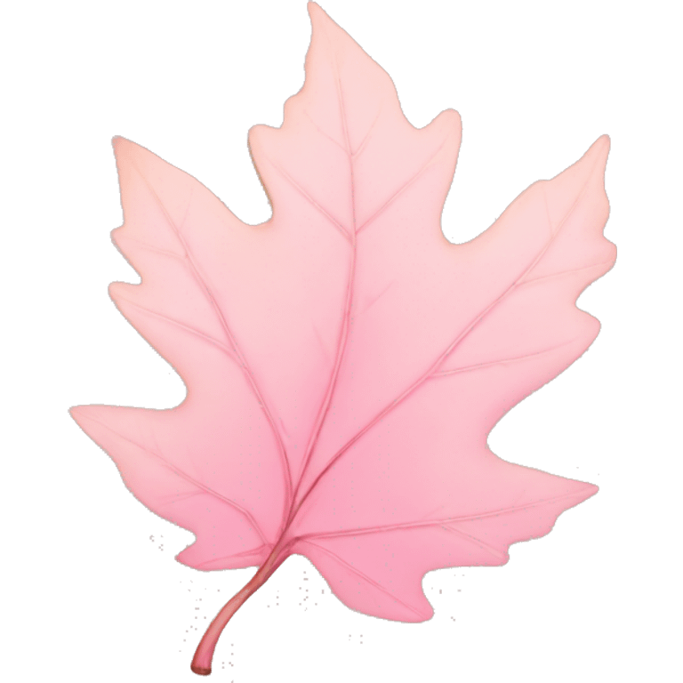 autumn light pink leaf emoji