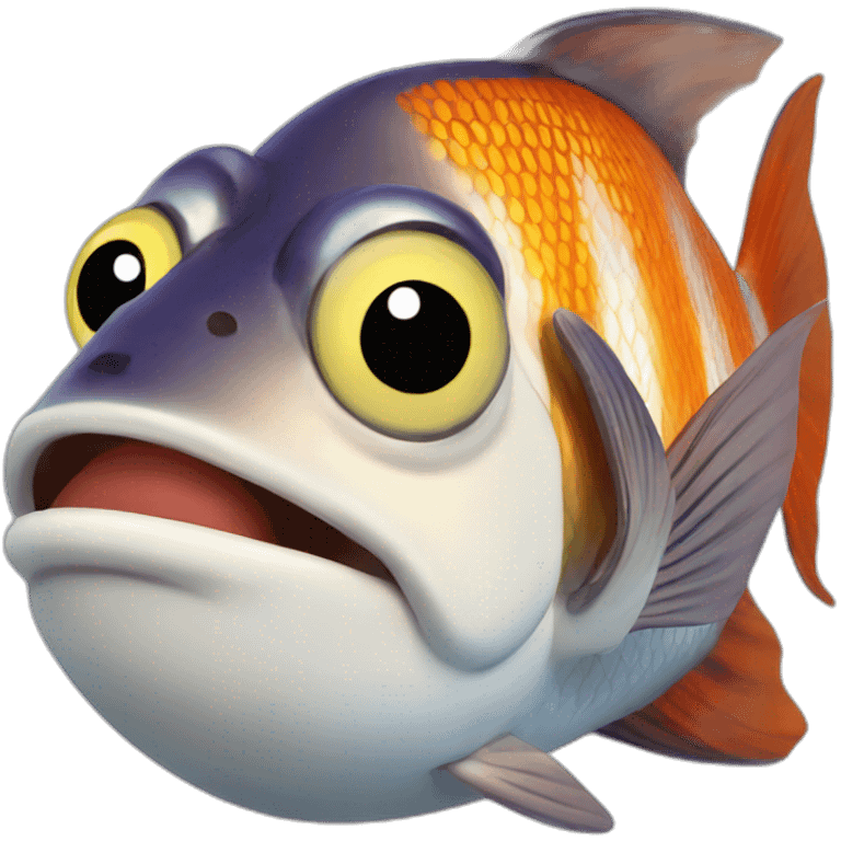 Funny fish emoji