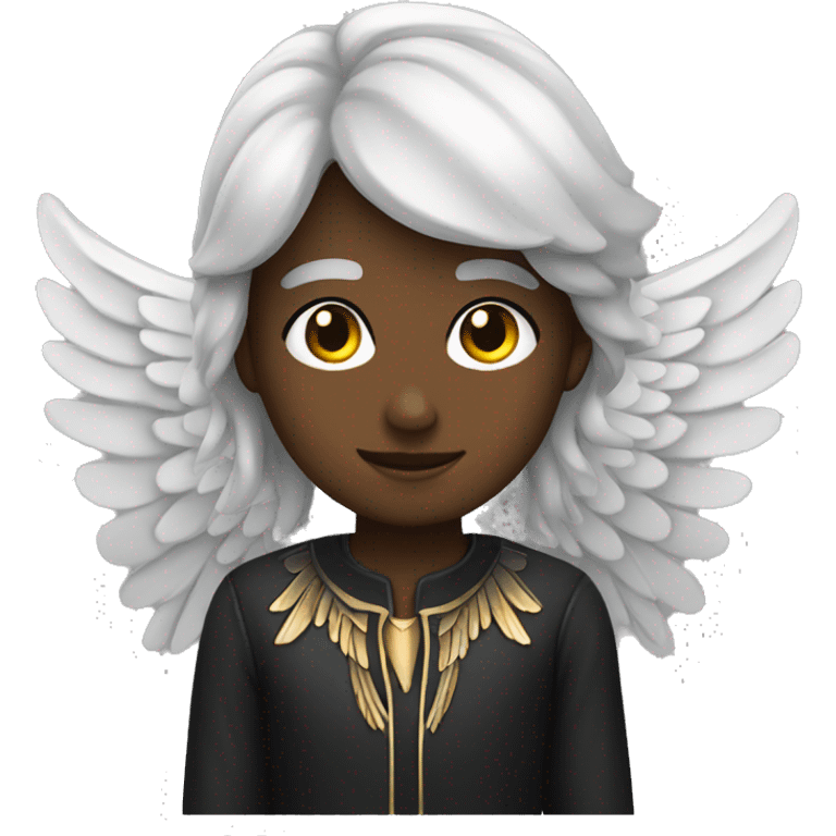 Black angel wings emoji