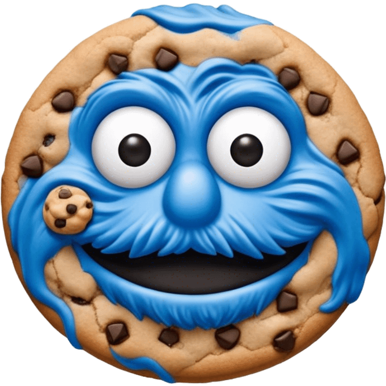 Cookie monster emoji