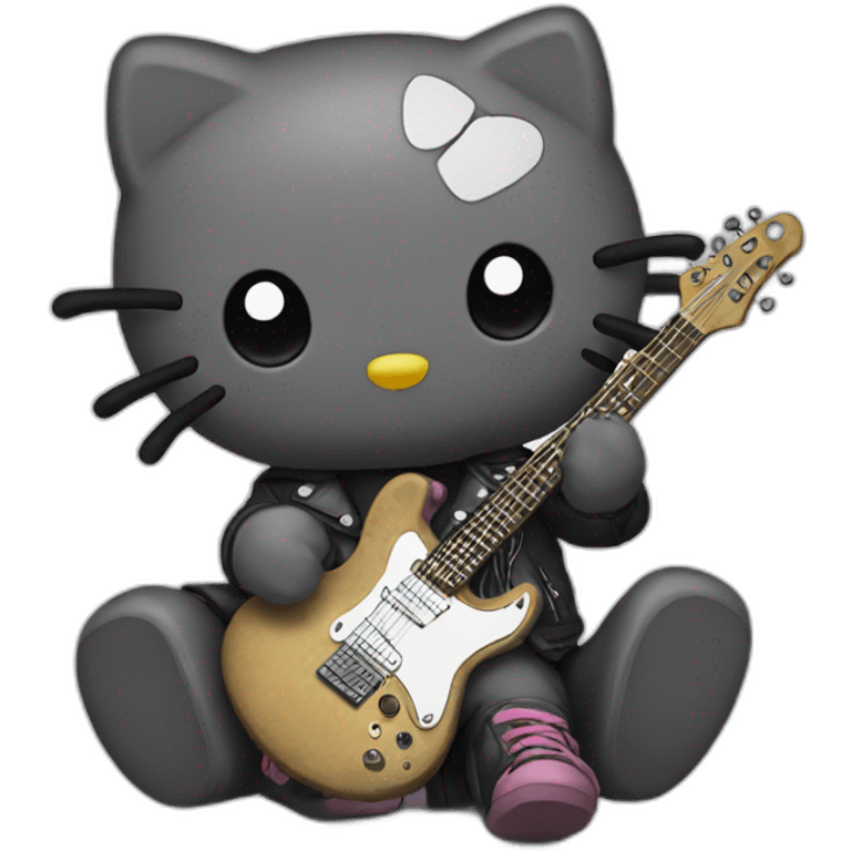 Rock hello kitty emoji