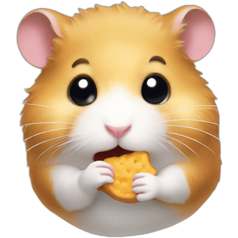 Hamster eat snack emoji