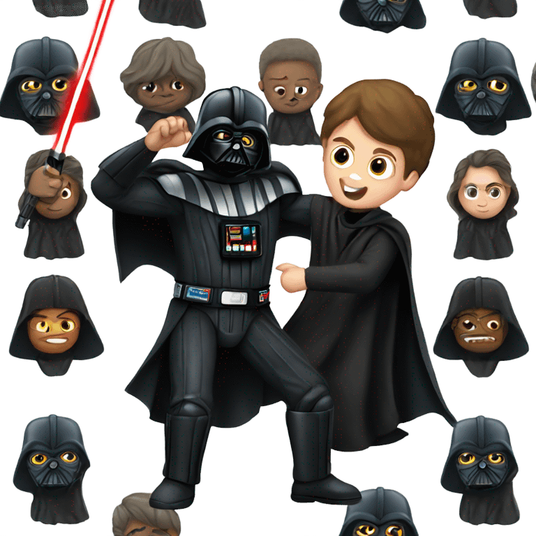 darth vader fighting harry potter emoji