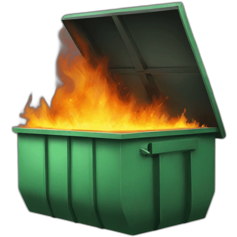 Dumpster on fire emoji