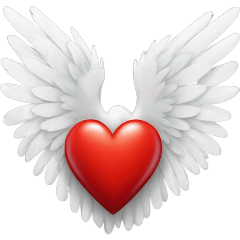 Red heart with wings emoji