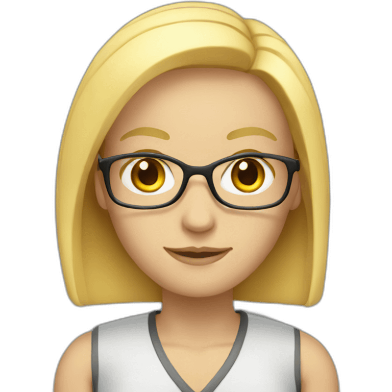 Teacher blond emoji