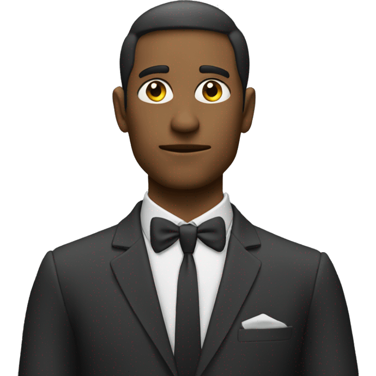 Thinking man in a suit emoji