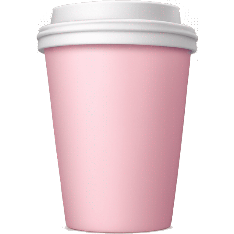 Soft pink coffee cup emoji