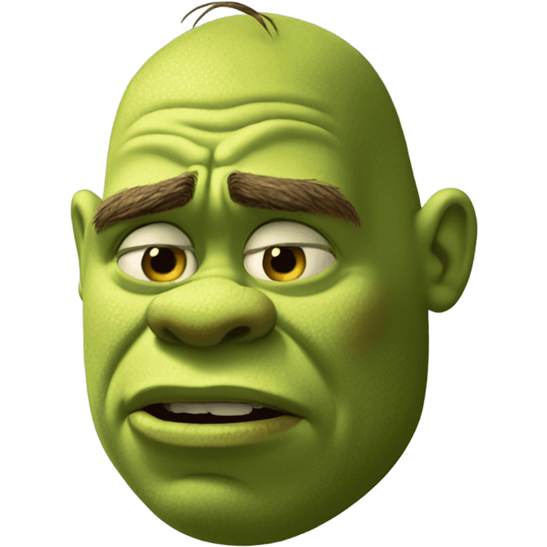 Shrek crying emoji