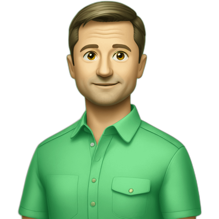 volodymyr zelensky green shirt emoji