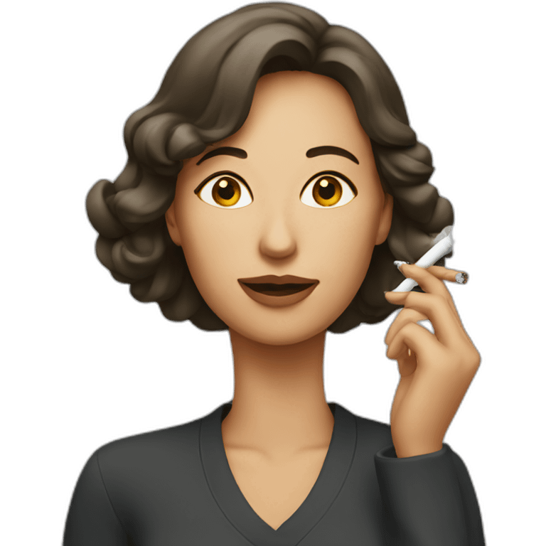 woman who smokes emoji