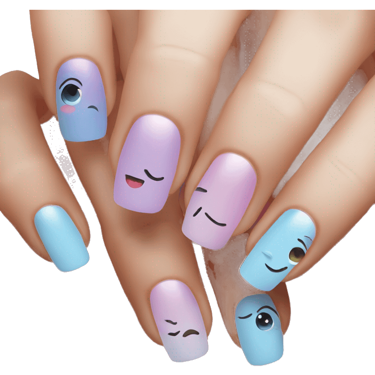 Cute nails  emoji