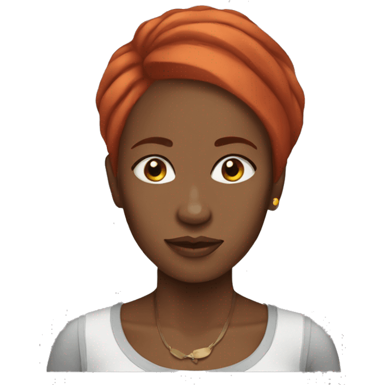 Congolese Woman red hair emoji