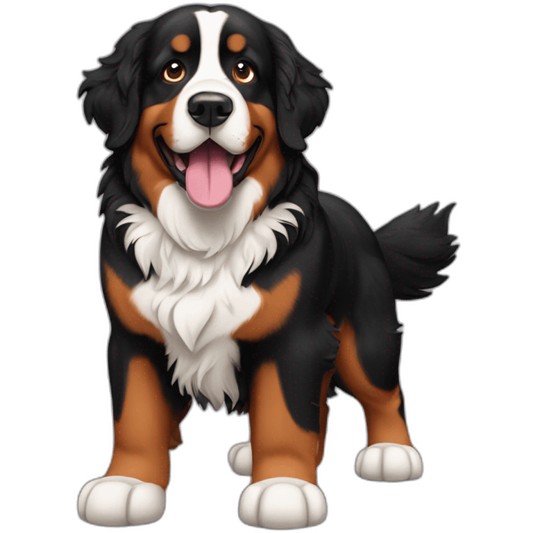 Bernese mountain dog rasta emoji