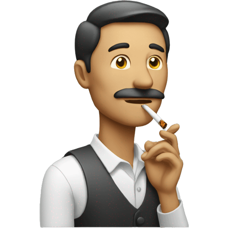 Man smoking emoji