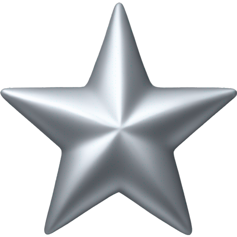 Silver star soft emoji