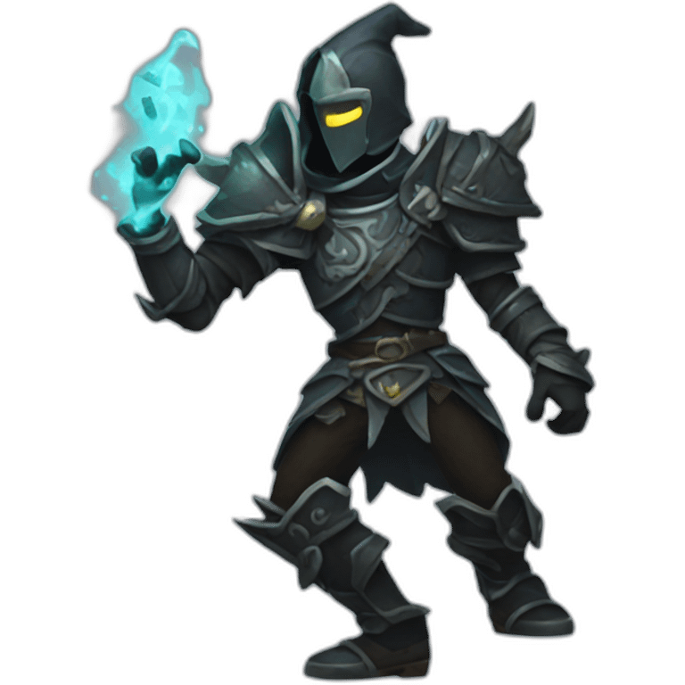 a deathknight dancing emoji