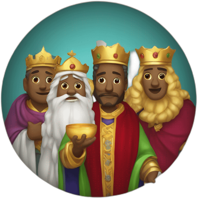 Melchior Caspar and Balthazar three wise men emoji