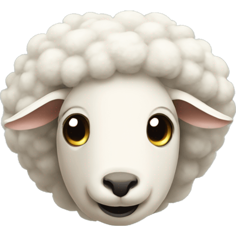 Upside down sheep emoji