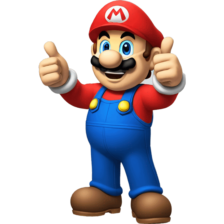 Mario giving a thumbs up emoji