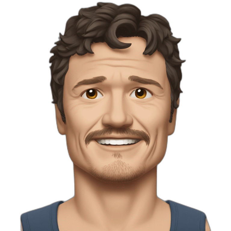 Pedro pascal in the car scene from the unbearable weight of massive talent emoji