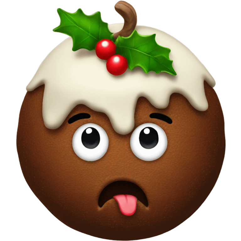 christmas pudding emoji