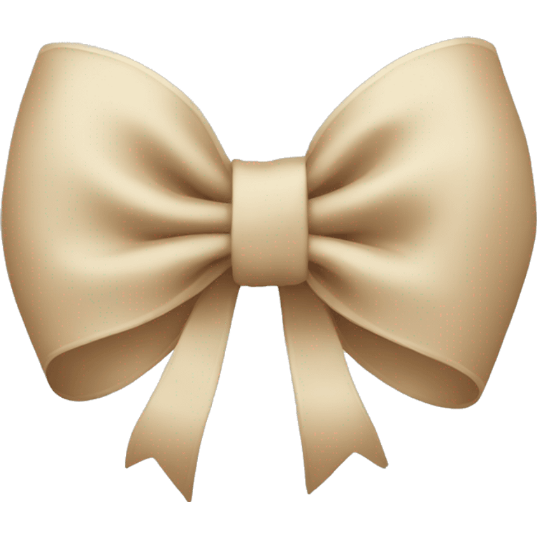 Beige bow emoji