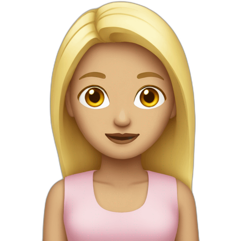 mujer rubia emoji