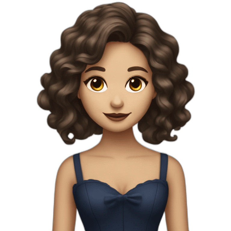 Katherine Pierce with wavy hair by Nina Dobrev emoji