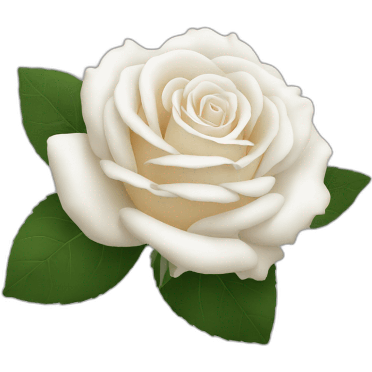 Rose Blanche simple emoji