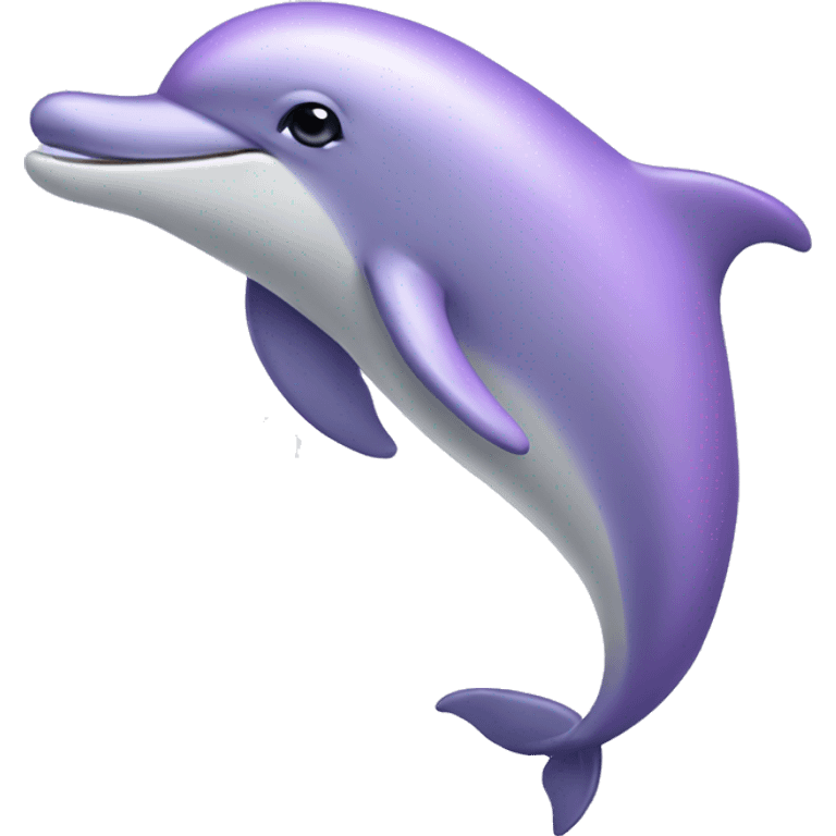 Pastel purple dolphin emoji