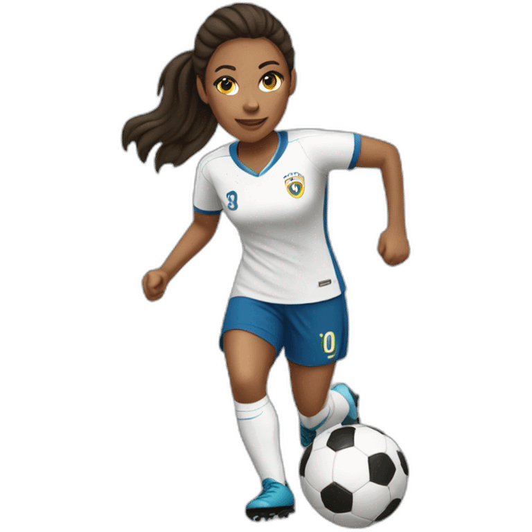 female soccer player emoji