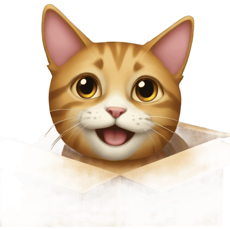 Cat in the box emoji