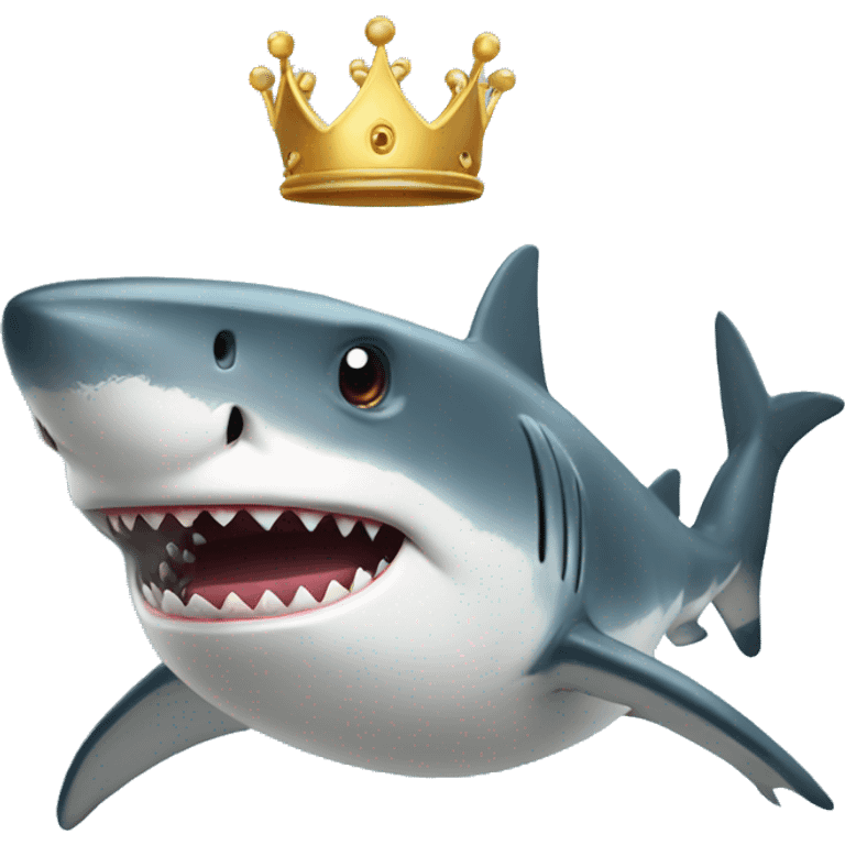 shark with crown emoji