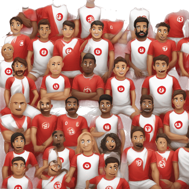 Football t-shirt Team national Tunisia  emoji