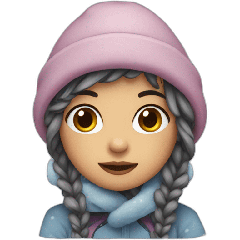 Winter girl emoji